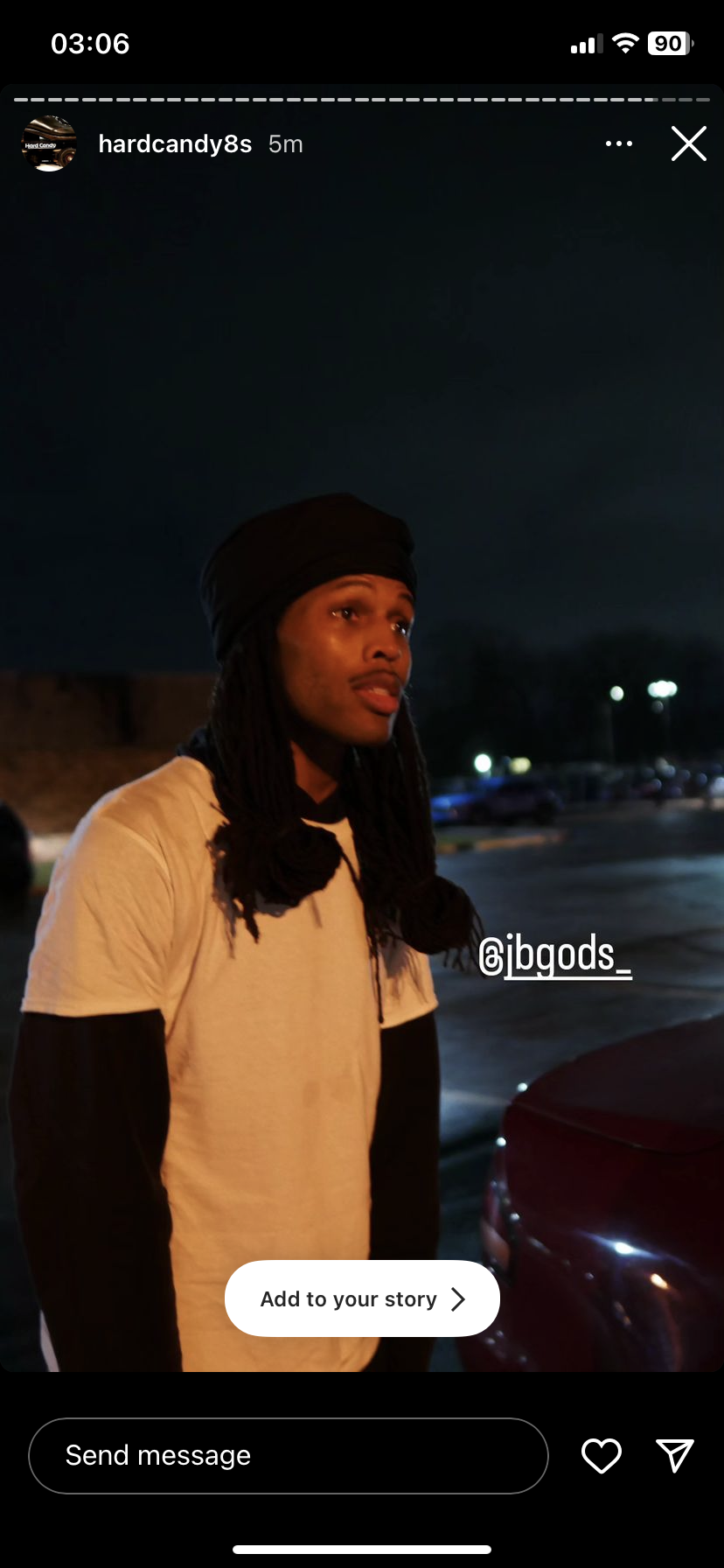 the GodKing Pharaoh outside of Glenwood Roller Rink